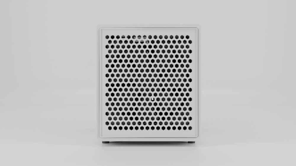 Hexcase_Frontal_hex_white Magnetic Front Panel